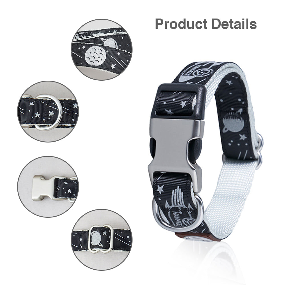 Galaxy Reflective Coated Dog Collar - HAMATE