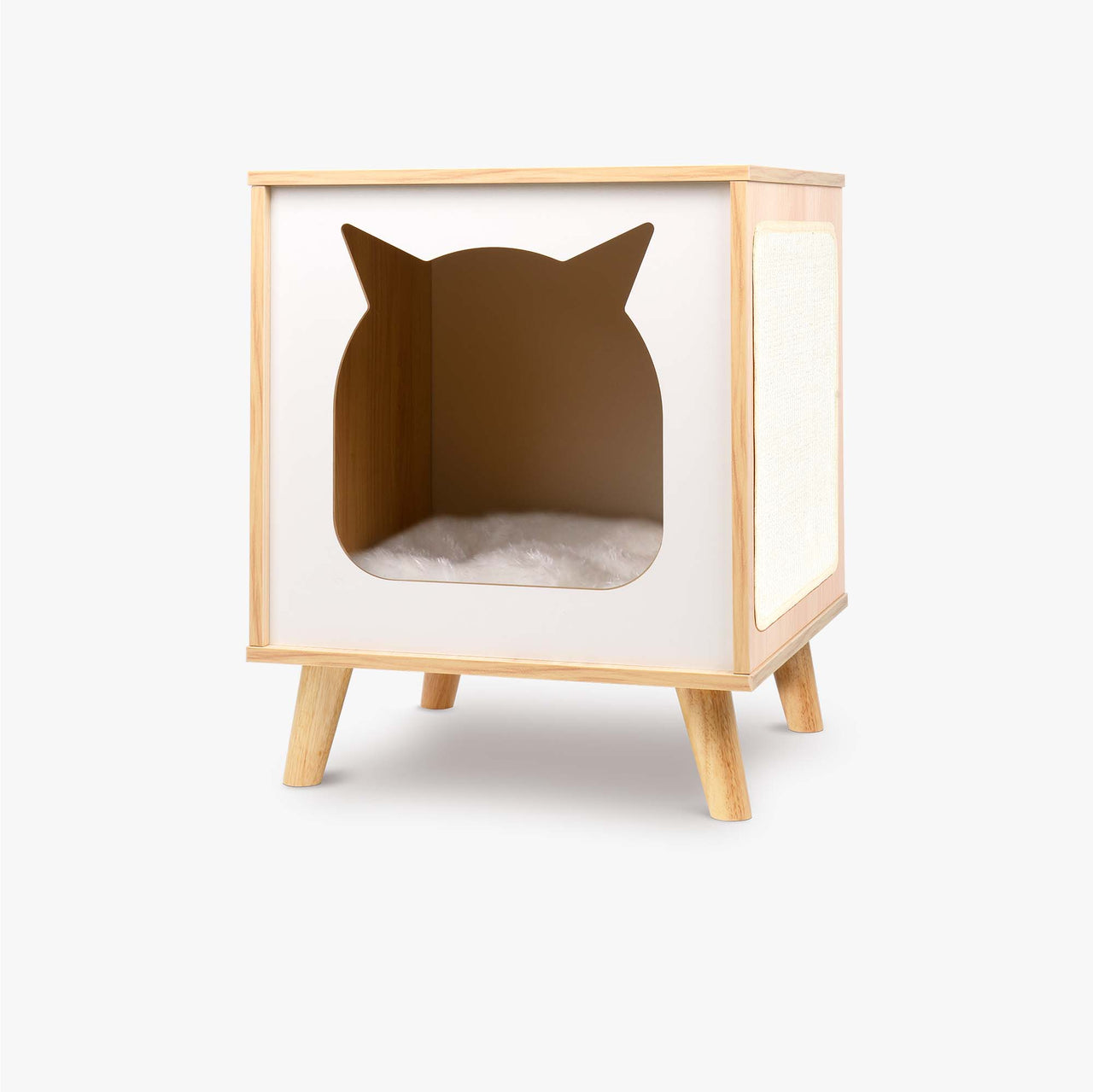 Modern Cat House with Nightstand Function