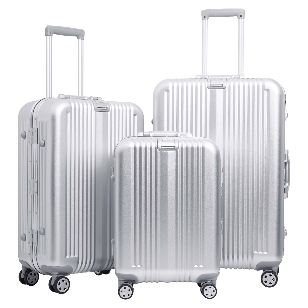 Fromlike All Aluminum Carry On Luggage – Silver