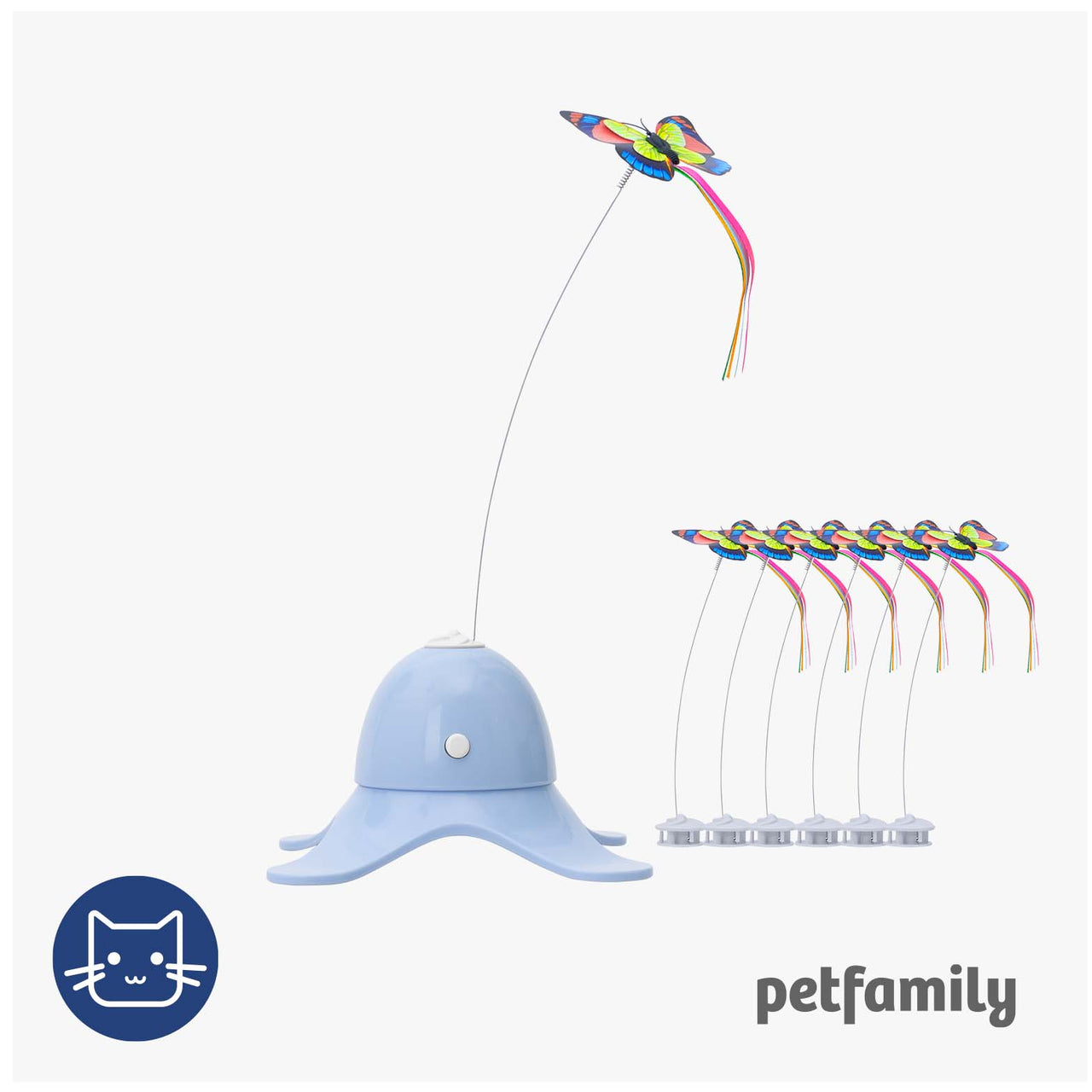 Leaps & Bounds Electric Flutter Butterfly Cat Toy Petfamily