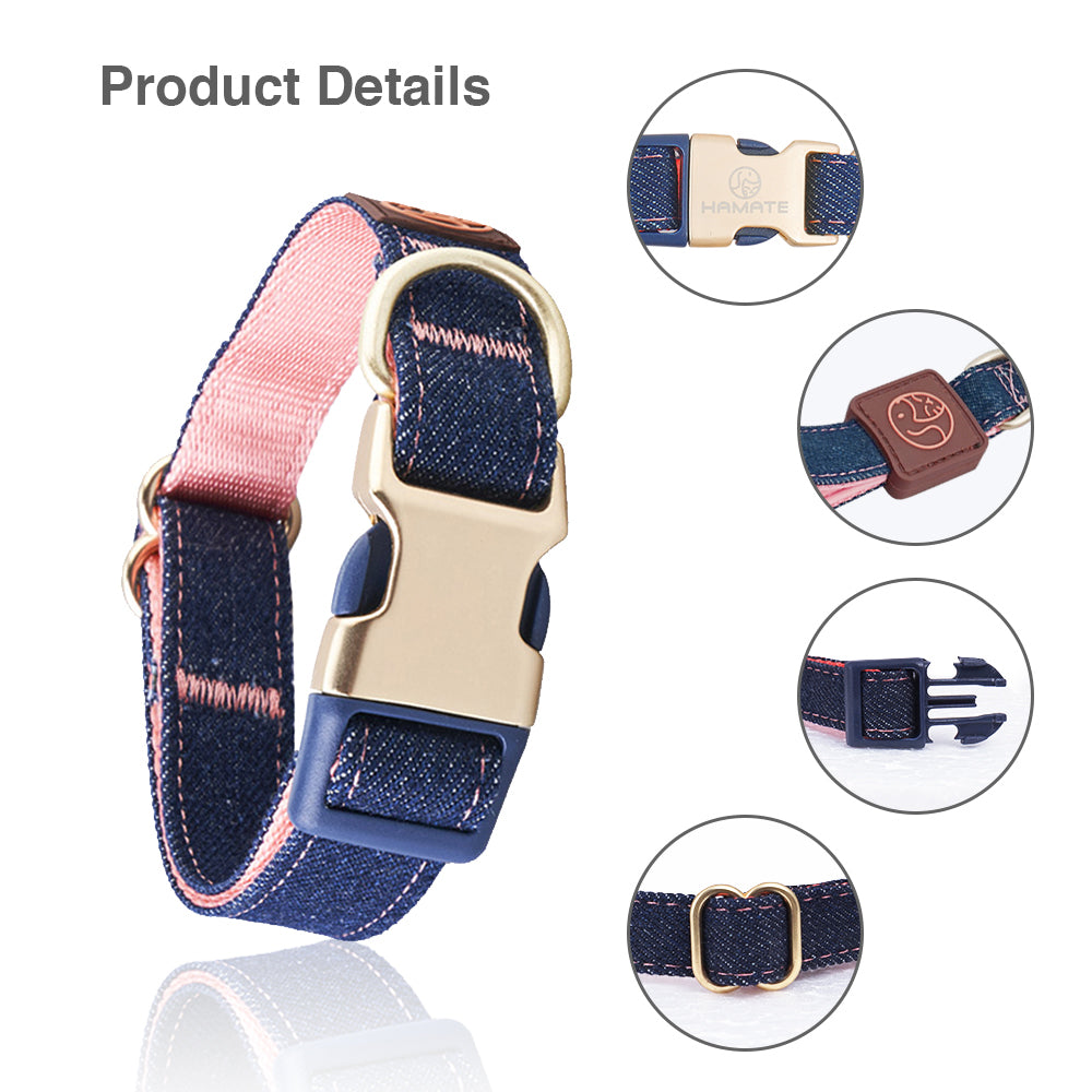 Denim Dog Collar- HAMATE