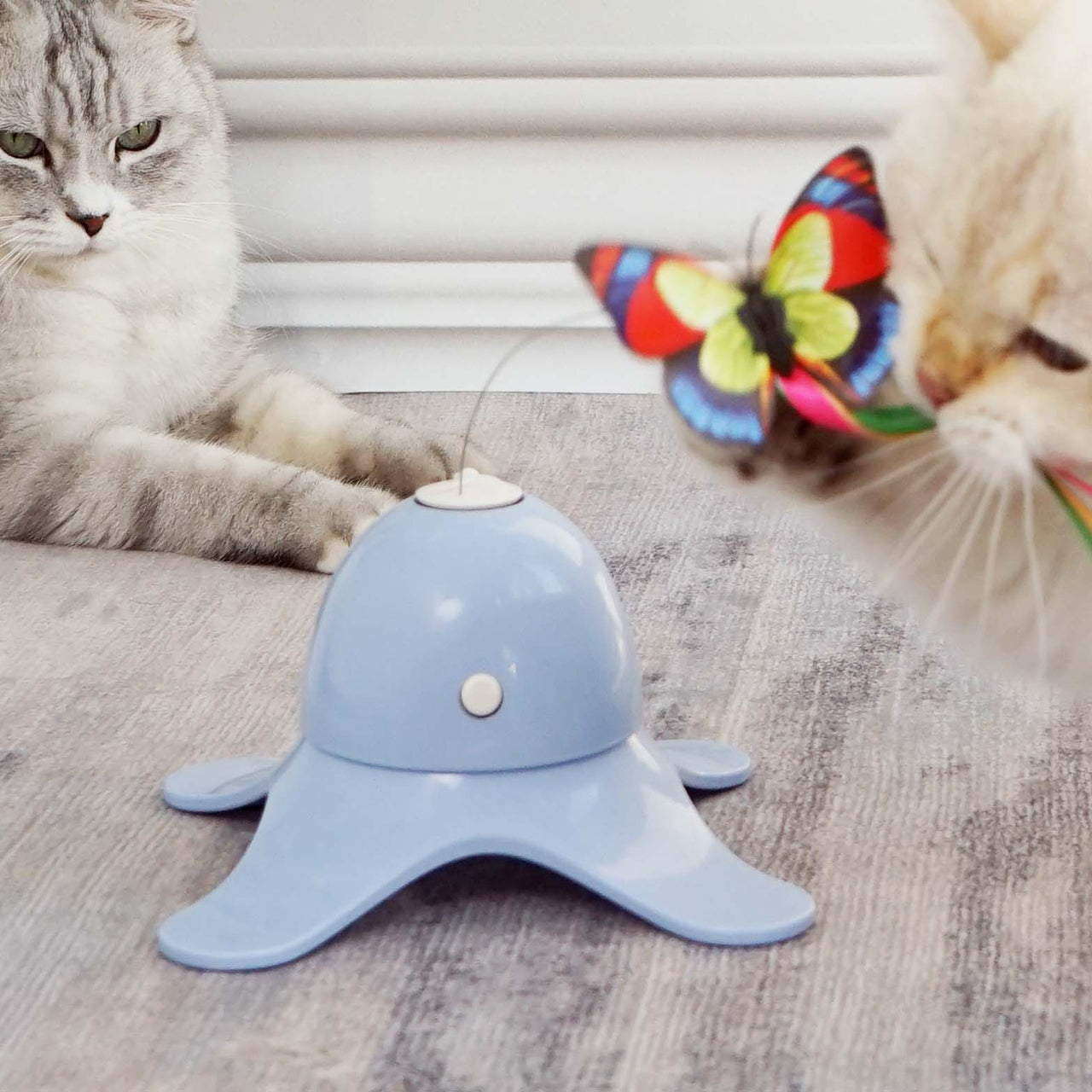 Leaps & Bounds Electric Flutter Butterfly Cat Toy Petfamily