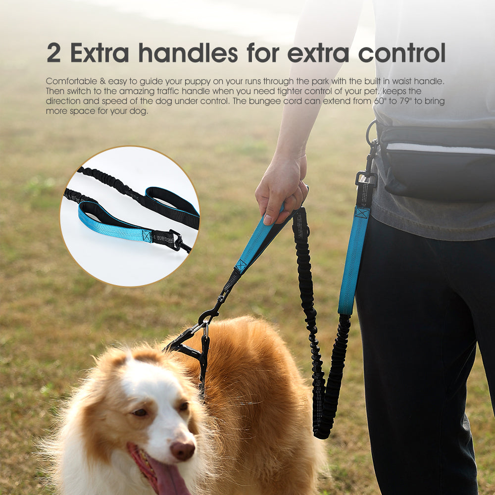 Outdoor Dog Traction rope&Double-ended rope&Waist bag