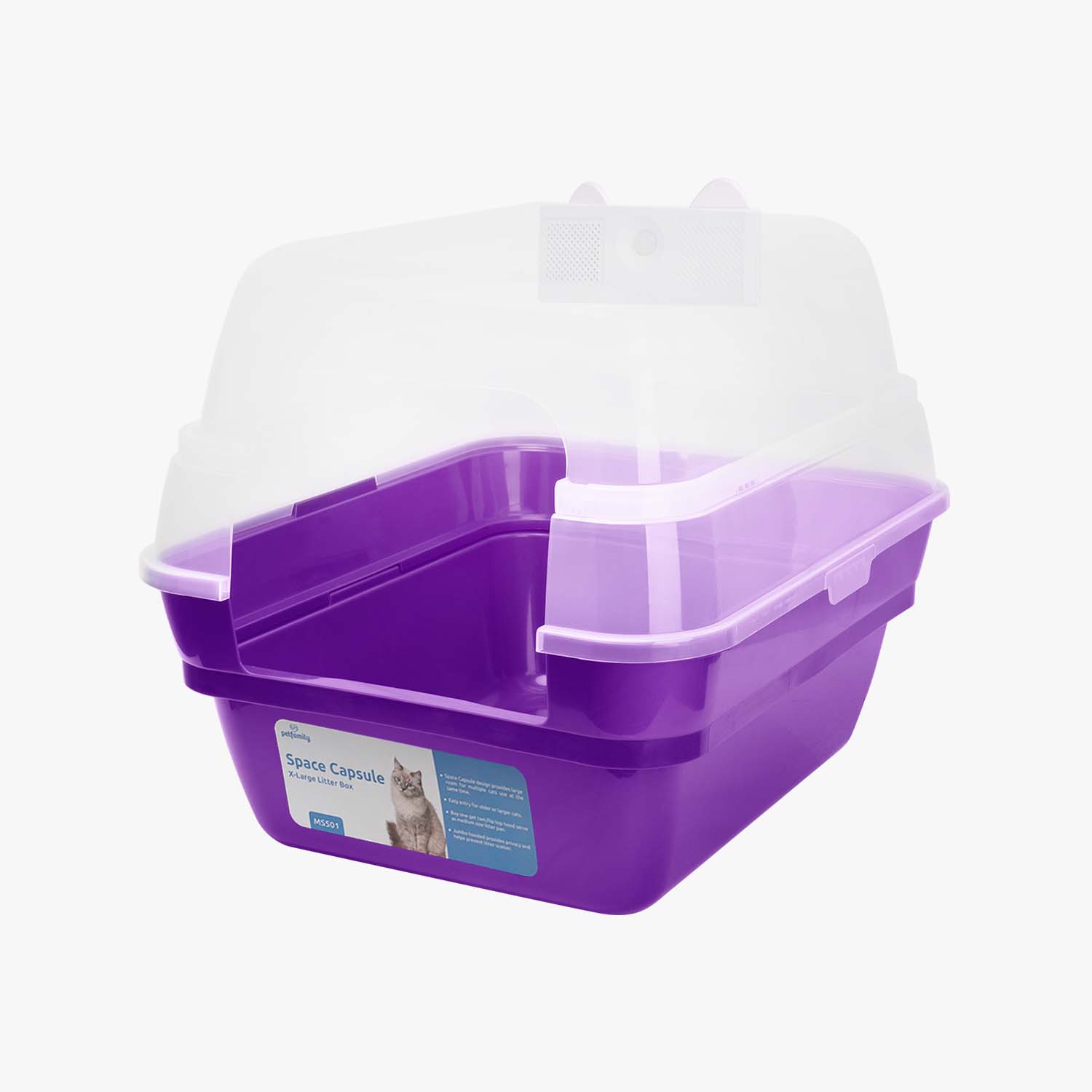 Cat litter purple box hotsell