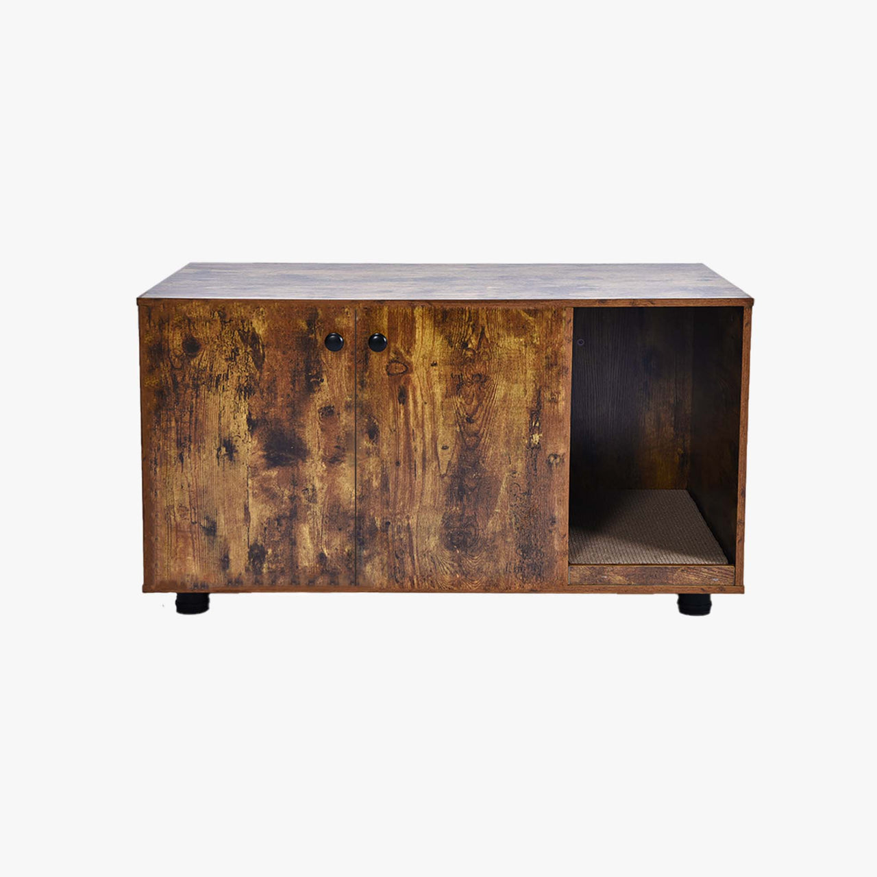 2 in 1 Large Cat Litter Box Enclosure (Double Door Litter Box Furniture