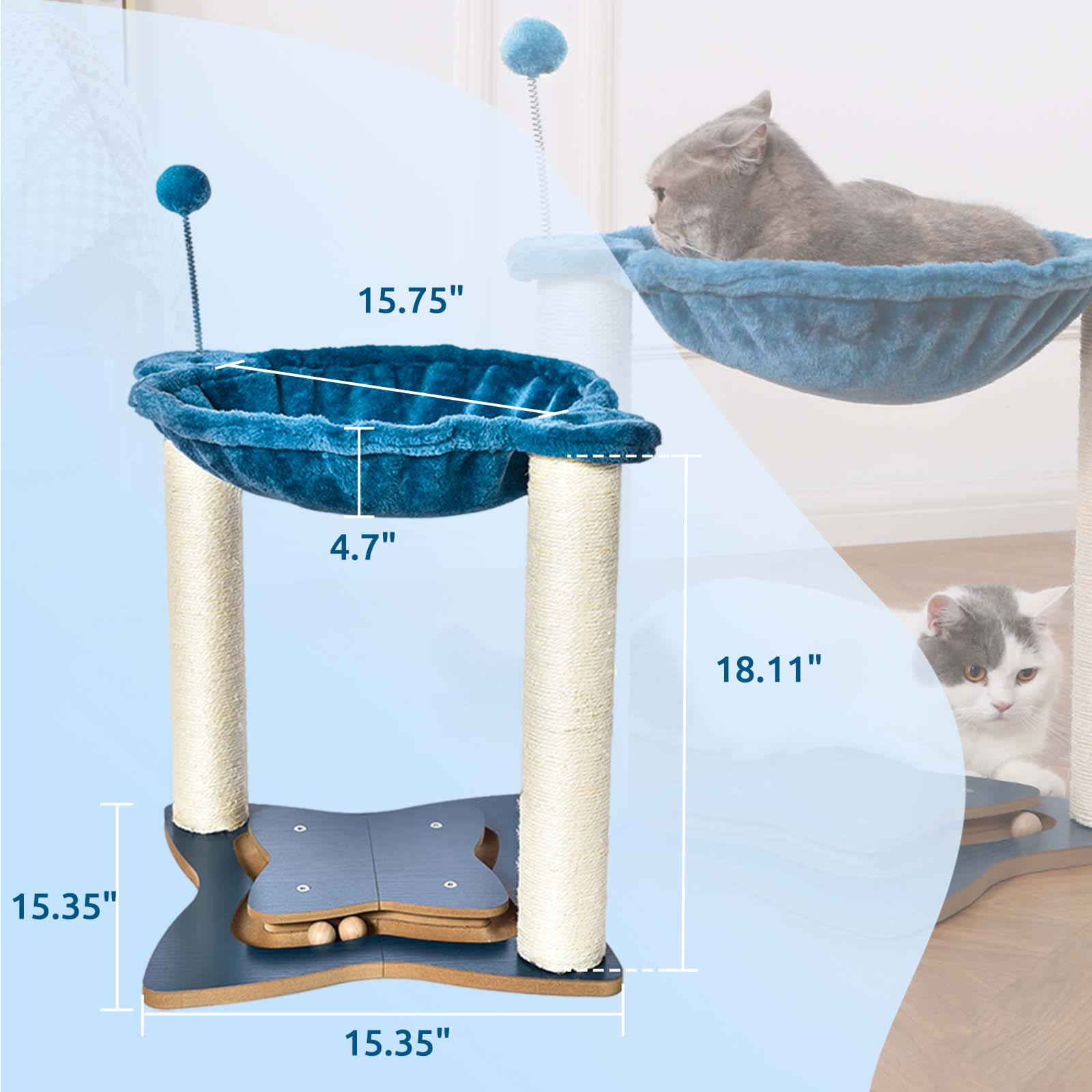 Cat scratcher 2024 with hammock