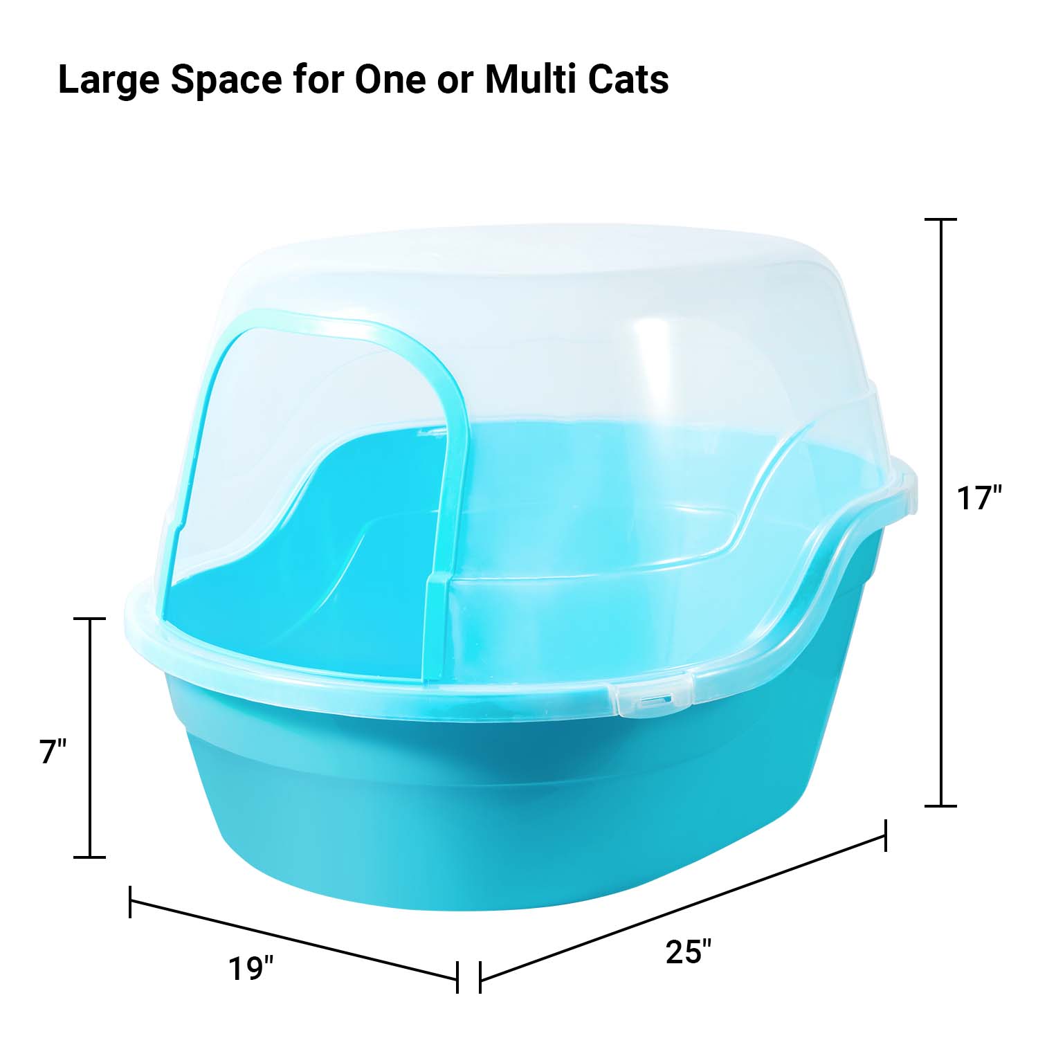 Jumbo Hooded Cat Litter Box